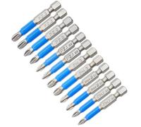 Punte Cacciavit Set di punte per cacciavite esagonale cacciavite magnetico 12 pezzi S2 punte per cacciavite elettrico in acciaio PZ1, PZ2, PZ3, PH1, PH2, PH3 per cacciaviti elettrici manuali