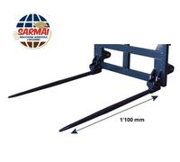 Punte Coniche Denti per Forca trattore Rotoballe fieno paglia letame 36x1100