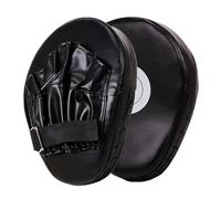 Punte da boxe curvo - Obiettivi manuali in pelle, cinghia regolabile, ventilazione | kickboxing, muay thai, guanti da allenamento MMA Hook, Jab, Punch, Strike Shield, attrezzatura per l'allenamento