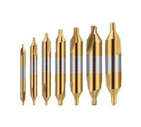 Punte da centro in acciaio rapido, Set di punte centrali in acciaio ad alta velocità da 2 pezzi, punto fisso di centraggio di tipo A da 1-6 mm(3.0mm)