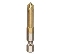 Punte da foratura smussatura a gambo esagonale, Punta da trapano svasatore 5 flauto 90 gradi for smussatura del legno di dimensioni multiple 6-19mm(6mm)