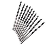 Punte da trapano for lavorazione del legno, 10 punte elicoidali 3 mm di diametro con punta centrale, utensile perforazione ad alta resistenza per