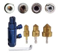 Punte da trapano in acciaio ad alta velocità con codolo esagonale e kit estrattore per cavi rotti per riparazioni idrauliche, ideale per rubinetti, valvole angolari e rimozione testa del tubo rotto