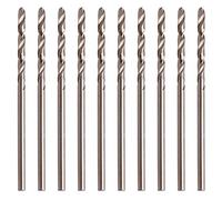 Punte da trapano in acciaio ad alta velocità per fori in acciaio legato, ghisa e plastica dura, metallo non ferroso 10 pezzi