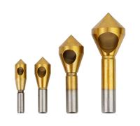 Punte da Trapano Svasatore Metallo Utensili di Ricambio 4pz Accessori Punte Foro