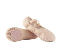 Punte Danza Classica Pantofole da Balletto da Donna Scarpe da Ballo PU Scarpe Classiche Calzino da Yoga Suola Intera for Bambini Ragazze Adulti(Nude,7.5)