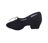 Punte Danza Classica Scarpe da Ballo di qualità for Le Donne in Pelle con Tacco Medio, Ragazze, Donne, Balletto, Danza del Ventre, Yoga, Scarpe da Ballo, Scarpe da Insegnante (Color : Canvas Black,