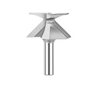 Punte del Router per Il Trattamento dei Bordi E La Scanalatura, 45 Gradi Rotonda sulla Punta del Router per La Formatura dei Bordi R18 / R30 / R50 1/2-ih, Utensile di Fre, 1/2*R30 Seamed, 1Pcs