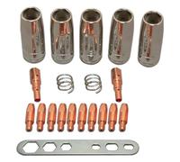 Punte di contatto per saldatura, 20 pezzi supporti ugelli parti accessori set sutable per MB25 25AK MIG MAG torcia pistola saldatrice