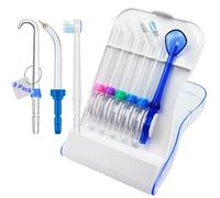 Punte di ricambio compatibili con Waterpik Water Flosser, custodia e 9 punte, compatibili con Waterpik Aquarius Water Flosser, WP-660, WP-580, WF-20, CC-04, WP-662, WP-667CD, WF-13, WF-12