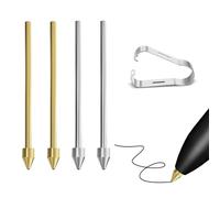 Punte di ricambio in metallo compatibili con Samsung Galaxy Tab S10/S9/S8/S7/S6, Note S22/S23/S24 Ultra S Pen, punte per matita di controllo accurato adatte per 2 penne EMR Remarkable, 4 pezzi (2