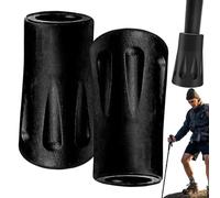 Punte di ricambio - per da trekking, 2 bastoncini da passeggio | Universal Fit La maggior parte dei pali da trekking, design con impugnatura in gomma antiscivolo, materiale durevole e