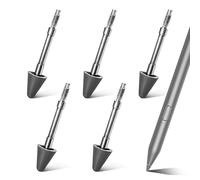 Punte di Ricambio per Lenovo Tab Pen Plus - Penna Stilo con Custodia, Compatibile con Lenovo Pen Pro e Yoga Pen, Accessori per Tablet e Scrittura e Disegno, Facile da Installare (5 Pezzi, Grigio)
