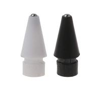 Punte di ricambio per penna stilo, sostituzione della punta del pennino in metallo di ricambio per Apple Pencil 1st 2st iPad Pro Stylus Touchscreen Pen (Nero)