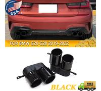 Punte di scarico Tubi di scappamento per BMW Serie 3 G20 G21 G28 330i M340i Diffusore posteriore Doppia uscita M Performance Punta marmitta Ugello pair