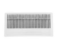 Punte diamantate da 30 pezzi Set 150 Grana 2,5 mm Aghi da trapano piatti cilindrici per incisione di gioielli e scultura su pietra Utensili per smerigliatrice elettrici rivestiti