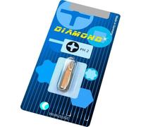 Punte diamantate e acciaio inossidabile in blister, ideali per forare e fresare su varie superfici dure.