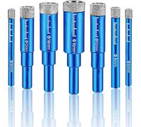 Punte Diamantate Gres Porcellanato, 7 Pezzi, Punte per Granito, Punte Trapano Di