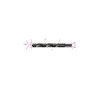 Beta 410A 19,50 - Punte elicoidali cilindriche serie corta in acciaio HSS rullate brunite con codolo ridotto di 13mm