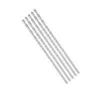 Punte elicoidali extra lunghe con gambo dritto, estensione da 4 mm, in acciaio ad alta velocità, lunghezza 160 mm, per legno, plastica, alluminio, ferro, rame (5 pezzi)
