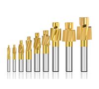 Punte elicoidali, punta for metallo, 1 pezzo HSS fresa for svasatore gambo 6-12 mm pilota for scanalatura for foratura di metalli in rame for pilotato-1 M3(1pc M5)