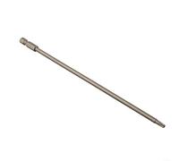 Punte extra lunghe per cacciavite Torx, set di punte a stella in acciaio legato da 200 mm con gambo esagonale da 6,35 mm per T15 per T20 per T25 per T30, punte indurite di grado industriale per (T15)