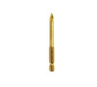 Punte for piastrelle con gambo esagonale da 5/6/8/10/12 mm, for vetroceramica, cemento, foro for sega, lega di carburo di tungsteno, triangolare, 1 pz.(12mm)