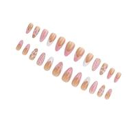 Punte francesi floreali scolpite tipo stampa unghie finte di lunga durata per venditori da sposa punta francese artificiale artificiale