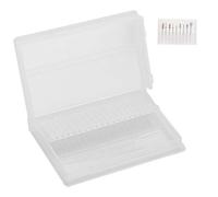 Punte Fresa Scaffale di Stoccaggio, Supporto per Punte Trapano per Unghie a 20 Slot, Utilizzato per Riporre Punte Trapano, Supporto per Espositore per Organizzatore di Strumenti per Manicure