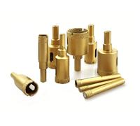 PUNTE FRESE A TAZZA DIAMANTATE CERAMICA MARMO VETRO DIAMETRO 6-35 mm FORI LS