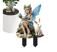 Punte in acrilico per giardino, paletti decorativi da giardino - acrilico cortile Art Fairy Easter Garden Stakes,decorazione di festival impermeabile, paesaggio resistente all'usura per,