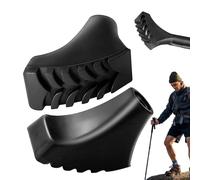 Punte In Per Bastoncini Da Trekking - Punte Di Sicurezza In Per Stampelle 5,5x3,2x2,5 Cm | 2 Bastoncini Da Trekking Ín Ģomma, Di Ricambio Ṕer Protezioni P̀er Ṕunte, Adatti Alla M