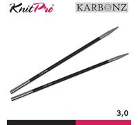 Punte Intercambiabili KnitPro Karbonz 11,5 Cm 12 Taglie E Fili Compatibili