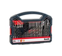 Punte Legno Metallo e Cemento per Trapano Mecchie e Bit Einhell KWB Kit da 62 Pz