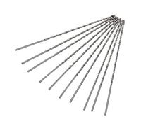 Punte Lunghe per Legno, Punte Extra Lunghe Foratura Rapida Alta Precisione Elevata Durezza 10 Pezzi Punte Extra Lunghe HSS Punte Lunghe per Metallo Punta Elicoidale Nera