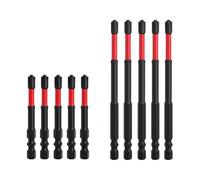 Punte Magnetiche Acciaio S2, 65 E 110 Mm, Antiscivolo,Set Punte Cacciavite A Impulso | Impugnatura Ergonomica, Compatibile Con Utensili Elettrici E Pneumatici Hex 1/4"