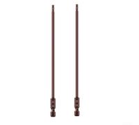 Punte magnetiche per cacciavite a testa esagonale, 2 pezzi, con gambo esagonale da 1/4", in lega di acciaio, compatibili con trapani elettrici ed elettrici, lunghezza 150 mm (3 mm)