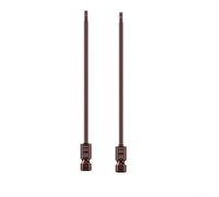 Punte magnetiche per cacciavite a testa esagonale, 2 pezzi, con gambo esagonale da 1/4", in lega di acciaio, compatibili con trapani elettrici ed elettrici, lunghezza 150 mm (1,5 mm)