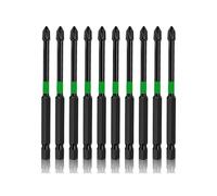 Punte magnetiche per cacciavite ad alta durezza, super resistenti, kit di punte magnetiche resistenti, punta universale di precisione anti impatto per cacciavite elettrico (10 pezzi, 150 mm)