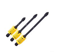 Punte magnetiche per cacciavite elettrico Rainbow Spring con impugnatura antiscivolo e assorbimento degli urti per avvitamento di precisione e resistenza agli urti (giallo, 110 mm)