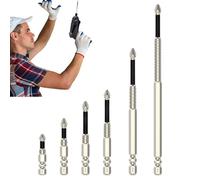 Punte magnetiche per cacciavite, set da 6 pezzi per elettricisti, edilizia, officina e casa | Accessori per fai da te, commerciali ed elettricisti