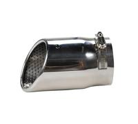 Punte marmitta Per Jeep Per Wrangler JL 2018 Coda Gola Tubo Scarico Tubo Coda Copertura Tubo Scarico Per Auto Punta Silenziatore(Cromo)