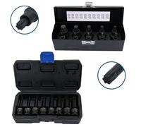 Punte maschio Torx Star a impatto basso e profondo 1/2" prese T20 - T80 18 pz