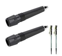 Punte per bastoncini da trekking,Tappi per Bastoncini da Trekking, Puntali in Gomma per Bastone di Appoggio,Punta Alpenstock in Acciaio,Tappini Ricambi per Bastoni da Neve Escursione Montagna (2 PCS)