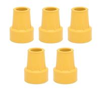 Punte per Bastone da Passeggio da 5 Pezzi, Punta per Bastone da Passeggio in Gomma Antiscivolo, Cuscinetti Inferiori per Bastone da Passeggio da 19 mm, Punta per Copertura