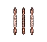 Punte per cacciavite a croce per giunti rigidi, set di 3 punte per trapano in acciaio legato, 65 × 6,35 mm, punta ad alta durezza per maschiatura e avvitamento