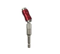 Punte per cacciavite ad anello magnetico esagonale da 1/4", asta di prolunga per punte da trapano a cambio rapido con guida per avvitamento di precisione (rosso)