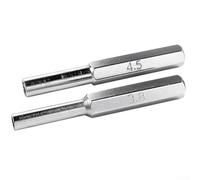 Punte per cacciavite di sicurezza da 3,8 mm + 4,5 mm per NES per SNES per console di gioco N64 con design ergonomico (2 pezzi (3,8 mm e 4,5 mm))