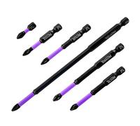 Punte per cacciavite magnetiche, strumento di foratura ad alta durezza, set di strumenti di riparazione magnetici professionali, set di punte per cacciavite a croce lungo