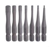 Punte per cacciavite multiuso con gambo esagonale magnetico lungo 50 mm che vanno dalla dimensione H1 5 fino alla dimensione H6, adatte per attività fai da te (H1.5)